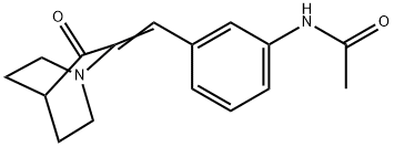 N-[3-[(3-Oxo-1-azabicyclo[2.2.2]oct-2-ylidene)methyl]phenyl]acetamide Structure