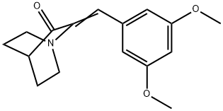 2-[(3,5-Dimethoxyphenyl)methylene]-1-azabicyclo[2.2.2]octan-3-one Structure