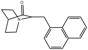 2-(1-Naphthalenylmethyl)-1-azabicyclo[2.2.2]octan-3-one Structure