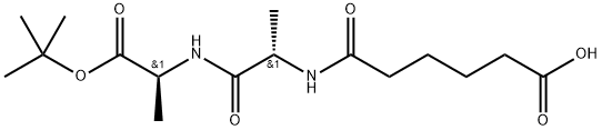 N-(5-Carboxy-pentanoyl)-L-alanyl-L-alanine tert-butyl ester Structure