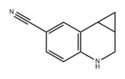 1a,2,3,7b-tetrahydro-1H-cyclopropa[c]quinoline-6-carbonitrile Structure