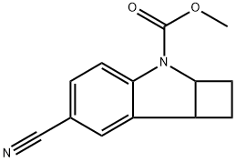 Methyl 6-cyano-1,2,2a,7b-tetrahydro-3H-cyclobuta[b]indole-3-carboxylate 구조식 이미지