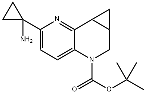 tert-Butyl 2-(1-aminocyclopropyl)-6,6a,7,7a-tetrahydro-5H-cyclopropa[c][1,5]naphthyridine-5-carboxylate Structure