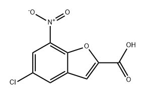 5-chloro-7-nitrobenzofuran-2-carboxylic acid Structure