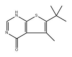 6-(tert-Butyl)-5-methylthieno[2,3-d]pyrimidin-4(1H)-one Structure