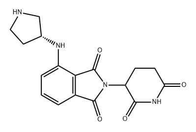 (R)-Pomalidomide-pyrrolidine Structure