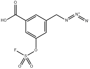 3-(azidomethyl)-5-[(fluorosulfonyl)oxy]benzoic
acid Structure