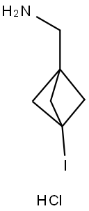 C-(3-Iodo-bicyclo[1.1.1]pent-1-yl)-methylamine hydrochloride Structure