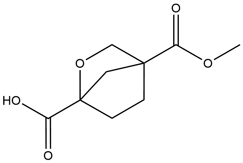 4-Methyl 2-oxabicyclo[2.2.1]heptane-1,4-dicarboxylate Structure