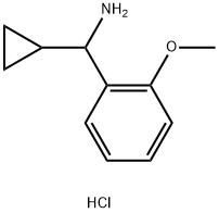 Cyclopropyl(2-methoxyphenyl)methanamine hydrochloride Structure