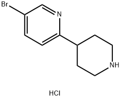 5-bromo-2-(piperidin-4-yl)pyridine dihydrochloride Structure