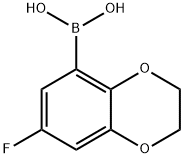 (7-fluoro-2,3-dihydrobenzo[b][1,4]dioxin-5-yl)boronic acid Structure