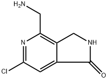 4-(Aminomethyl)-6-chloro-2,3-dihydro-1H-pyrrolo[3,4-c]pyridin-1-one 구조식 이미지