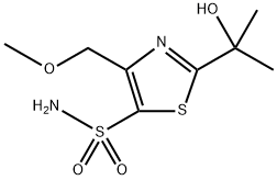 2-(2-Hydroxypropan-2-yl)-4-(methoxymethyl)thiazole-5-sulfonamide 구조식 이미지