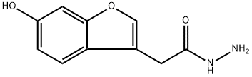 2-(6-hydroxybenzofuran-3-yl)acetohydrazide Structure