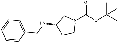 1,1-Dimethylethyl (3S)-3[(phenylmethyl)amino]-1.pyrrolidinecarboxylate Structure