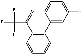 2,2,2-Trifluoro-1-(3'-fluoro-[1,1'-biphenyl]-2-yl)ethanone Structure