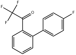 2,2,2-Trifluoro-1-(4'-fluoro-[1,1'-biphenyl]-2-yl)ethanone Structure