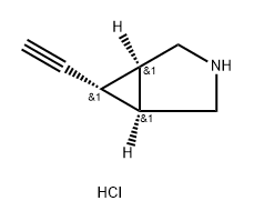 rac-(1R,5S,6R)-6-ethynyl-3-azabicyclo[3.1.0]hexane hydrochloride Structure