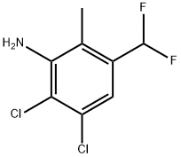 2,3-dichloro-5-(difluoromethyl)-6-methylbenzenamine Structure