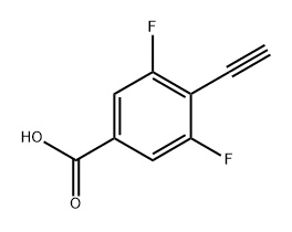 4-ethynyl-3,5-difluorobenzoic acid Structure