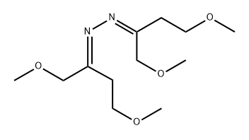 2-Butanone,1,4-dimethoxy-, 2-[3-methoxy-1-(methoxymethyl)propylidene]hydrazone Structure