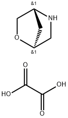 2-Oxa-5-azabicyclo[2.2.1]heptane, ethanedioate (2:1), (1R,4S)-rel- Structure