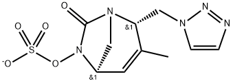 Sulfuric acid, mono[(2S,5R)-3-methyl-7-oxo-2-
(1H-1,2,3-triazol-1-ylmethyl)-1,6-diazabicyclo
[3.2.1]oct-3-en-6-yl] ester, ion(1-) Structure