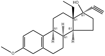 17-Ethinyl-3,17-dihydroxy-18-methylestra-2,5(10)-diene3-methylether 구조식 이미지