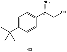 Benzeneethanol, β-amino-4-(1,1-dimethylethyl)-, hydrochloride (1:1), (βS)- Structure