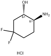 trans-2-Amino-5,5-difluoro-cyclohexanol hydrochloride Structure