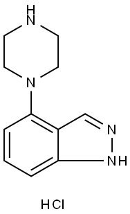 4-(Piperazin-1-yl)-1H-indazole hydrochloride 구조식 이미지