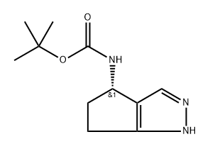 tert-butyl N-[(4S)-1,4,5,6-tetrahydrocyclopenta[c]pyrazol-4-yl]carbamate 구조식 이미지