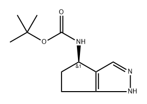 tert-butyl N-[(4R)-1,4,5,6-tetrahydrocyclopenta[c]pyrazol-4-yl]carbamate Structure