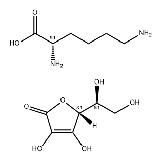 L-lysine L-ascorbate  구조식 이미지