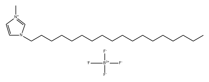 1-Methyl-3-octadecylimidazolium tetrafluoroborate, >98% 구조식 이미지