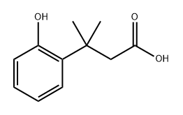 Benzenepropanoic acid, 2-hydroxy-β,β-dimethyl- Structure