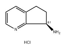 (R)-6,7-Dihydro-5H-cyclopenta[b]pyridin-7-amine hydrochloride 구조식 이미지