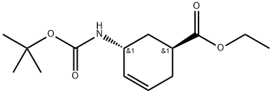 (1S, 5R)-5-Boc-amino-cyclohex-3-enecarboxylic acid ethyl ester 구조식 이미지