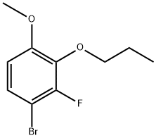 1-bromo-2-fluoro-4-methoxy-3-propoxybenzene Structure