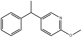 2-methoxy-5-(1-phenylethyl)pyridine Structure