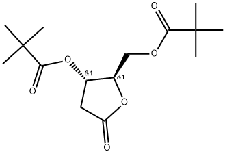 (2R,3S)-5-oxo-2-((pivaloyloxy)methyl)tetrahydrofuran-3-yl pivalate Structure