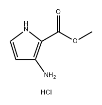 1H-Pyrrole-2-carboxylic acid, 3-amino-, methyl ester, hydrochloride (1:1) Structure