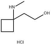 Cyclobutaneethanol, 1-(methylamino)-, hydrochloride (1:1) Structure