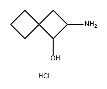 Spiro[3.3]heptan-1-ol, 2-amino-, hydrochloride (1:1) 구조식 이미지