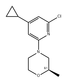 (R)-4-(6-chloro-4-cyclopropylpyridin-2-yl)-2-methylmorpholine Structure