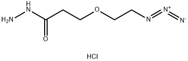 Propanoic acid, 3-(2-azidoethoxy)-, hydrazide, hydrochloride (1:1) 구조식 이미지