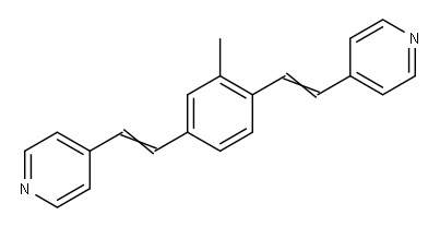 4,4'-((2-methyl-1,4-phenylene)bis(ethene-2,1-diyl))dipyridine Structure