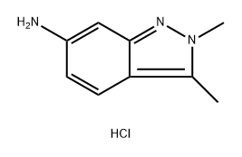 2,3-Dimethyl-6-amino-2H-indazole (dihydrochloride) 구조식 이미지