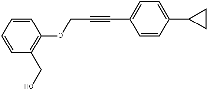 2-3-(4-Cyclopropylphenyl)-2-propyn-1-yloxybenzenemethanol Structure